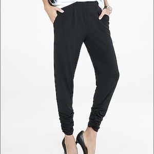 Lowrise Ruched Ankle Pleated Soft Pant